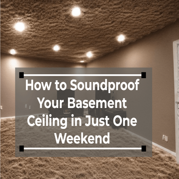 how to soundproof a basement ceiling cheap